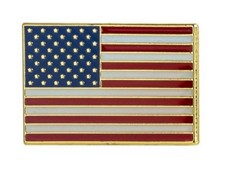 Stars & Stripes (U.S.A)  American Flag Lapel Pin Badge