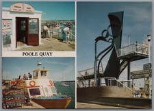 Poole Quay, Poole , Dorset England Multiview Postcard