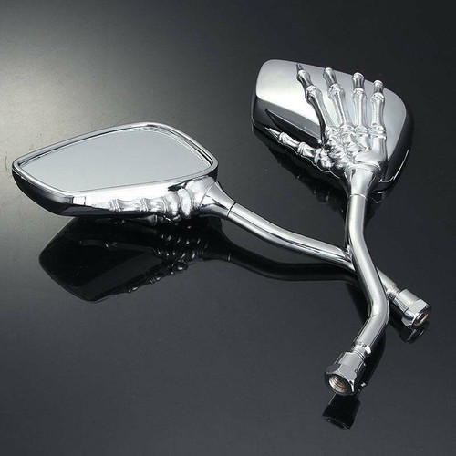 Chrome skull hand - chrome, motorcycle