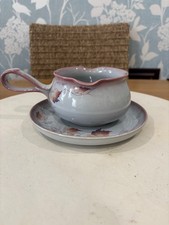Denby Twilight - Gravy / Sauce Boat & Stand 