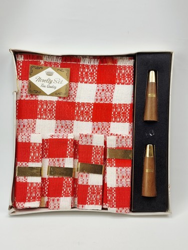 Vtg 1950s novelty set red - vtg,