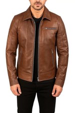 Men's Brown Real Sheepskin