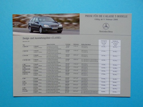 Brochure price list - brochure,