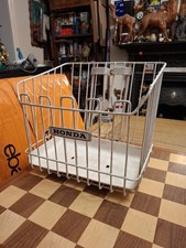 Vintage Honda Classic Moped Motorcycle Front Rack White Cage Basket