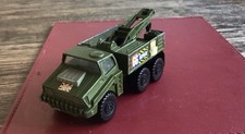 MATCHBOX BATTLE KINGS K-14 / K-110 MILITARY ARMY RECOVERY VEHICLE METALLIC GREEN