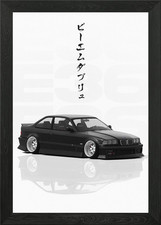 Black slammed BMW E36 M3