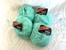 Sheena Anne  Luxury Mohair Look Green Wool/Knitting yarn   -  200 grams