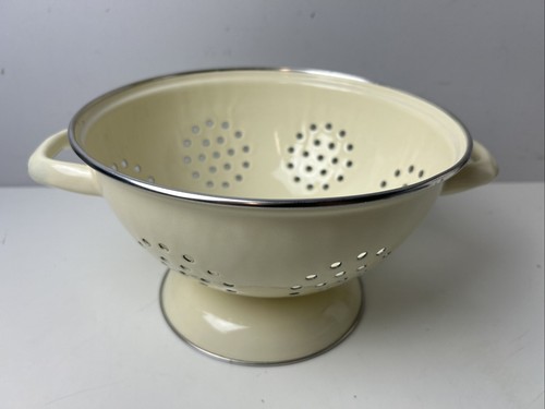 Vintage cream enamel - vintage,