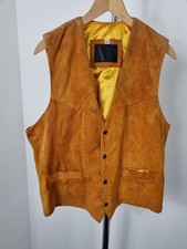 Vintage Men's Waist Coat Suede