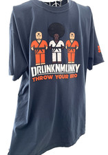 Drunkn Munky T-Shirt Tee Navy