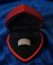 Women Silver Rhinestone Size 7