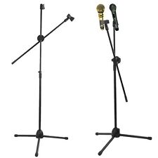 PROFESSIONAL BOOM MICROPHONE MIC STAND HOLDER ADJUSTABLE WITH FREE CLIPS NEW