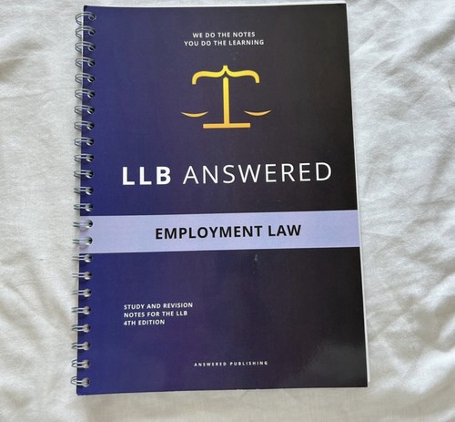 Llb answered employment law - answered,