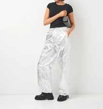 Zara Shiny Metallic Silver