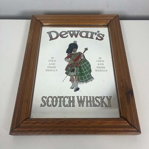 Dewars scotch whisky mirror - scotch,