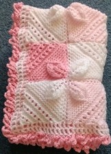 Babies Pram blanket Pink and