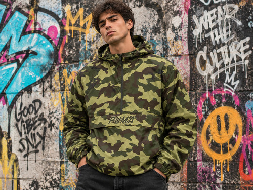 Puma men camo hooded - puma, men's