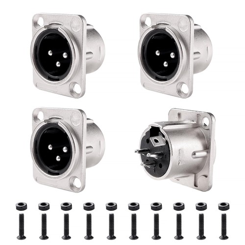 Xlr male panel - panel, audio