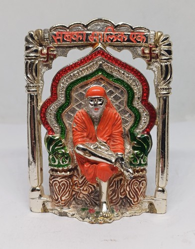 Metal statue shirdi sai - metal, baba