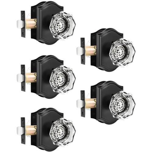 Classic crystal bed - crystal, knobs