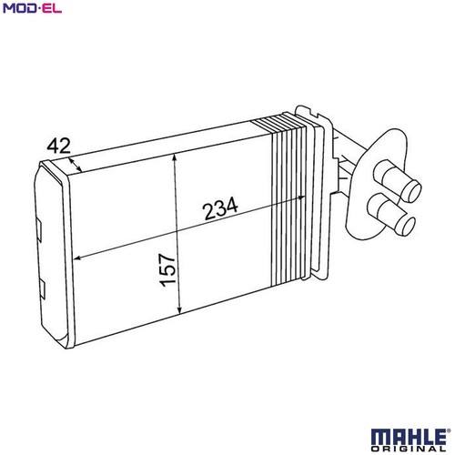 Heat exchanger interior - heat,