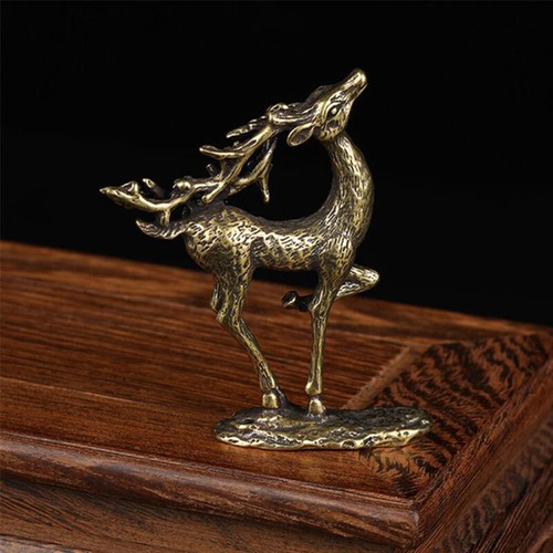 Deer figurine miniature statue - figurine,