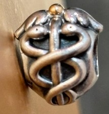 Pandora The Art Of Medicine Two Tone Lifesaver Charm S925 ALE Medical Genuine 