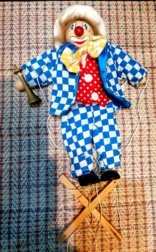 Vintage clown doll swing - doll,