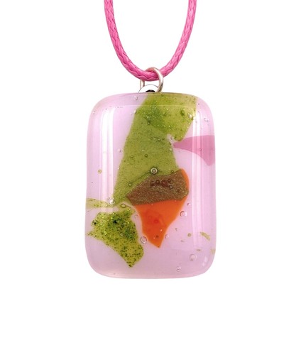 Sale glass pendant pink - sale,
