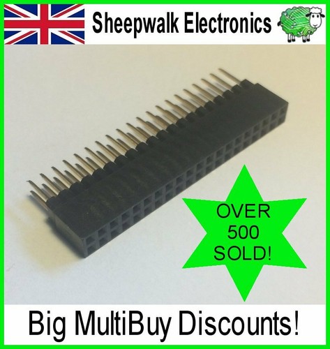 2x20 40pin stackable female - 2x20,