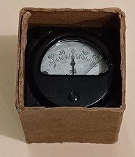 Very Small Vintage  meter gauge Ammeter