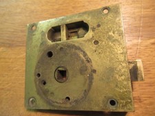 Vintage Solid Brass Rim Lock - R.E. & S marked