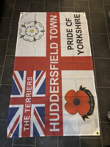 Huddersfield town flag 5ft - town,