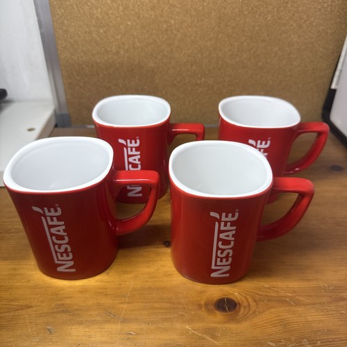 Nescafe mug red square style - square,