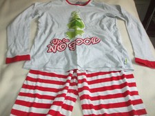 Girls - Primark - Pyjamas (The Grinch) (Christmas) - Age 13-14 years - Red