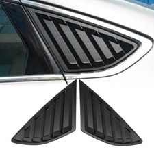 Matte Black Rear Side Quarter Window Louver Cover for Ford Mondeo MK5 2014-2019