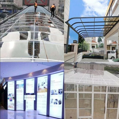 Clear polycarbonate roofing - 1m,