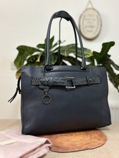 Radley London/large handbag shoulder classic work/  Bag navy leather vgc £279