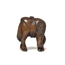Netsuke Horse Japanese Boxwood