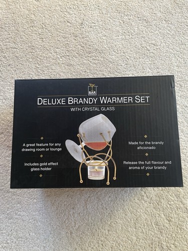 Deluxe brandy warmer set with - deluxe,