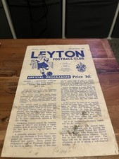 Leyton v Carshalton Athletic Athenian League Football Programme Season 1959-1960