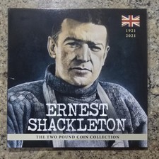 2021 Bailiwick of Jersey Ernest Shackleton £2 Two Pound BU Coin Set.