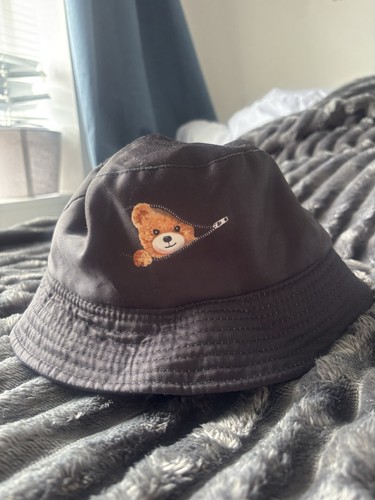 Black bucket hat - black, with