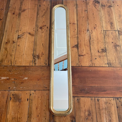 Gold wall mirror tall - tall, thin