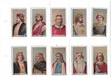 CIGARETTE CARDS, WILLS SET  'KINGS & QUEENS OF ENGLAND' LONG CARD SET 51 1902