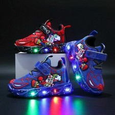 Kids Boys Led Light Up Shoes