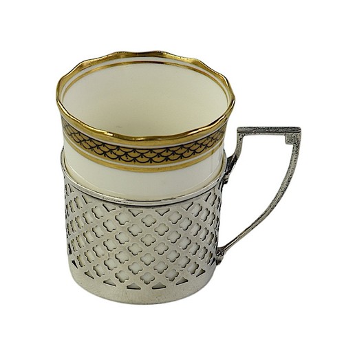 Aynsley cup with silver - aynsley,,