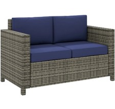 Rattan Wicker Sofa Loveseat