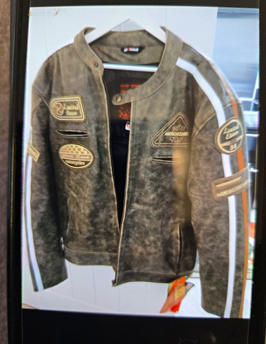 Men real leather biker - real,
