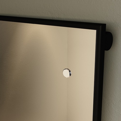 Black vertical single panel - black,